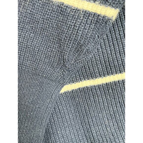 Rebecca Taylor Blue Striped Turtleneck Sweater S - Picture 9 of 14